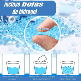 Rifle Hidrogel Recargable Automático 300 Bolas por Minuto