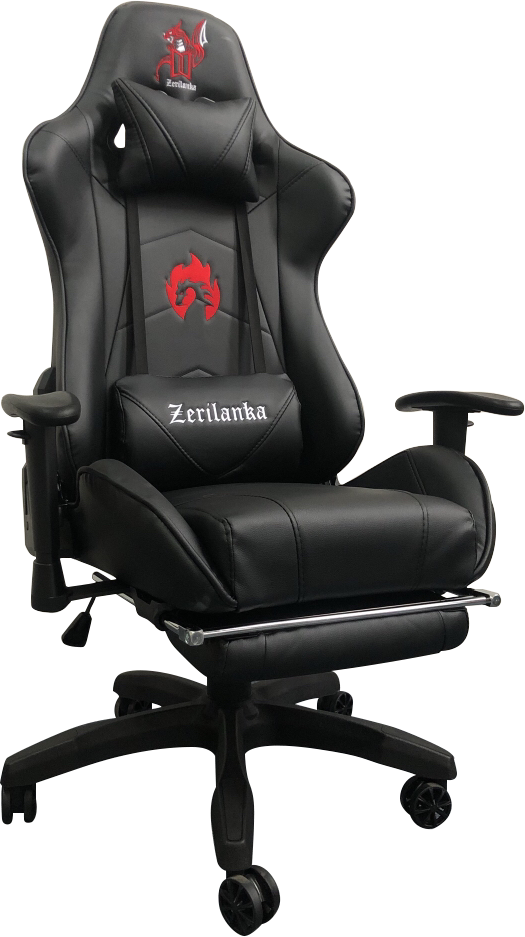 SILLA GAMER RECLINABLE ERGONOMICA NEGRA