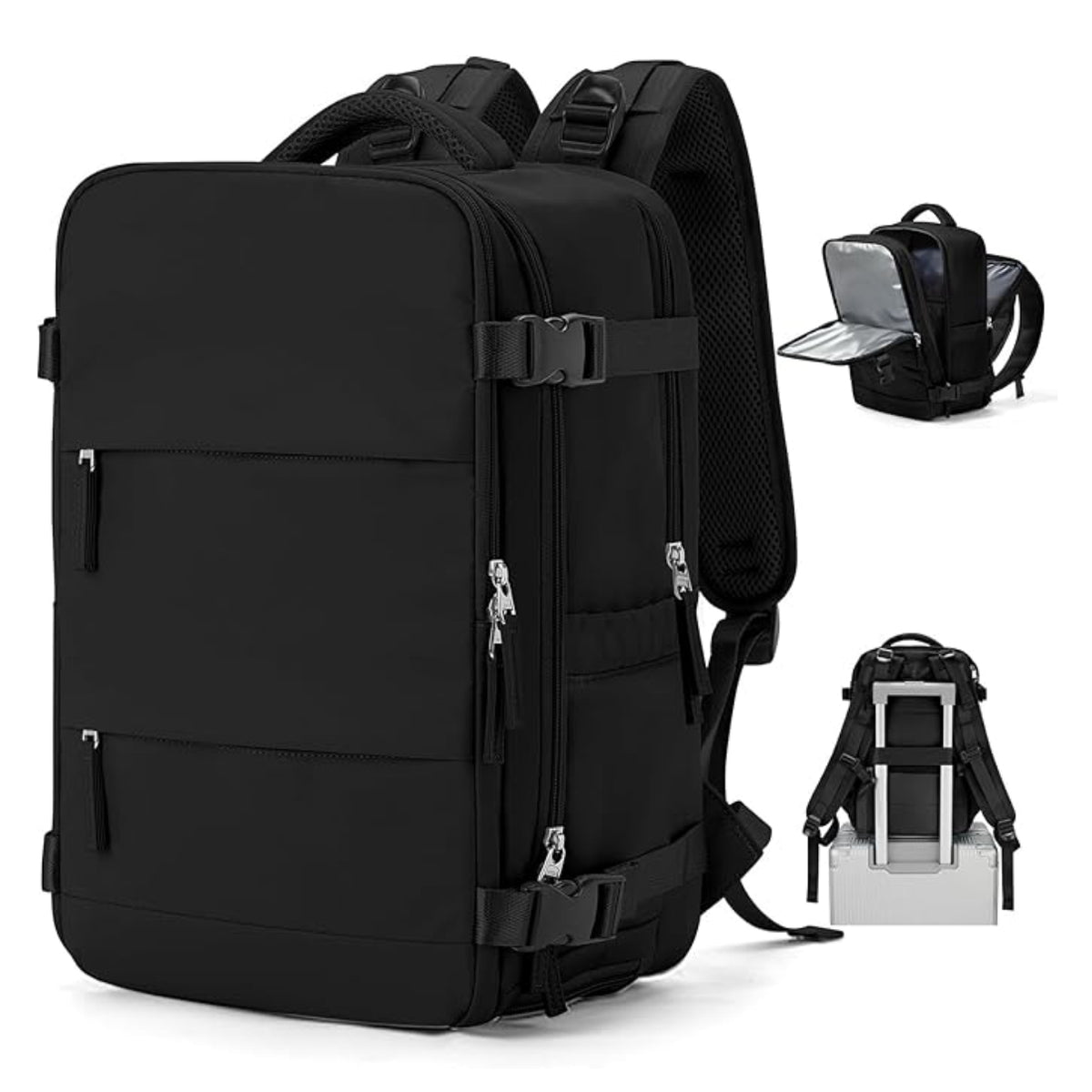Maleta de Viaje Tipo Cabina con Compartimento para Zapatos y Puerto USB