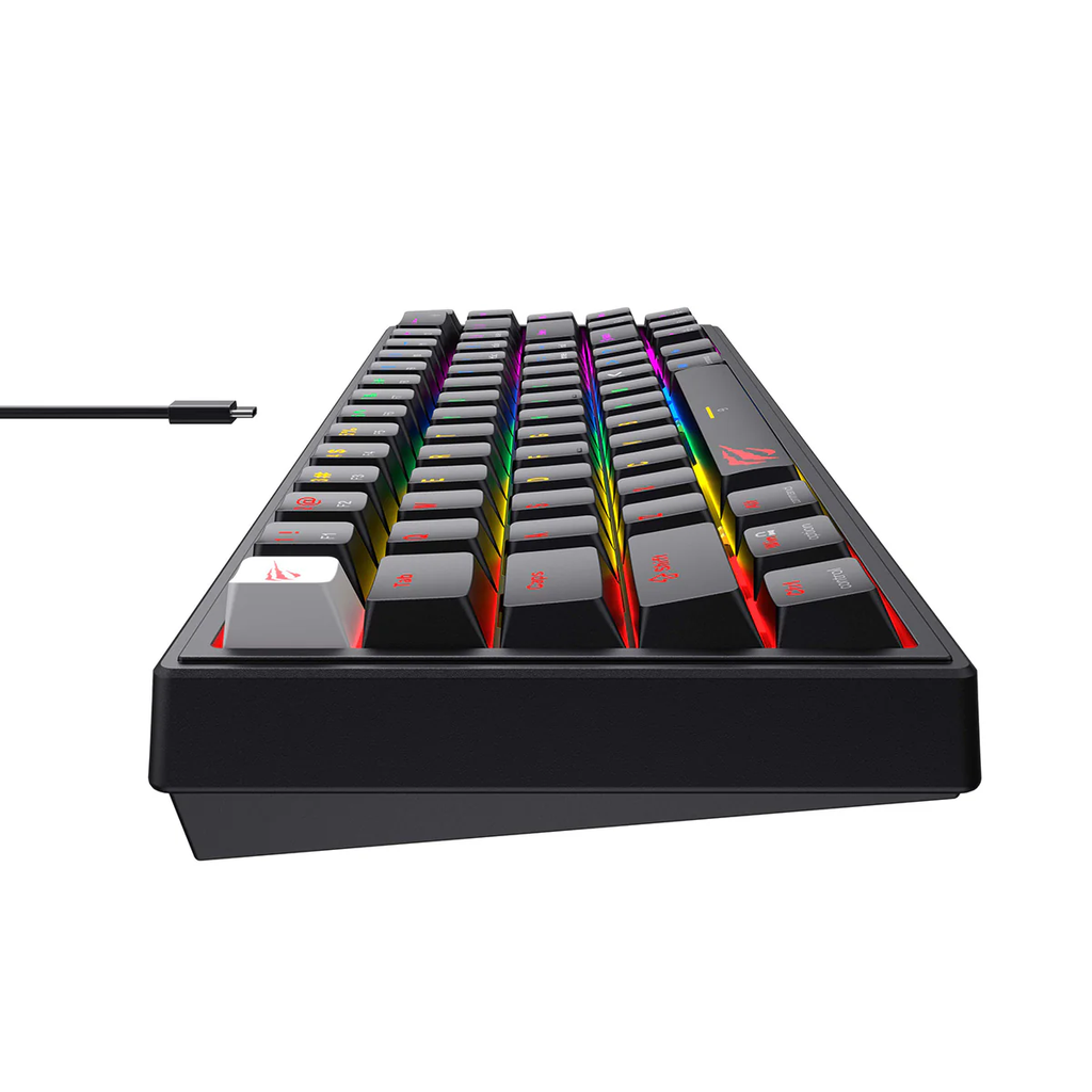 Teclado Mecánico Gamer Negro Compacto 67 Teclas