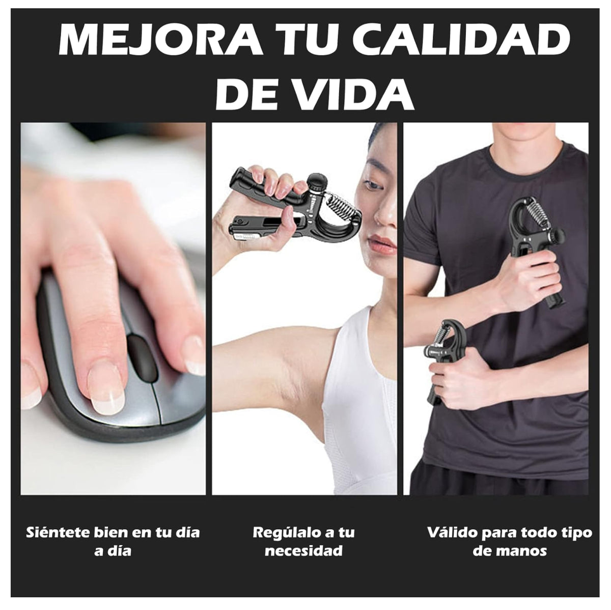 Kit Fortalecedor de Agarre 5 en 1 para Entrenamiento de Manos