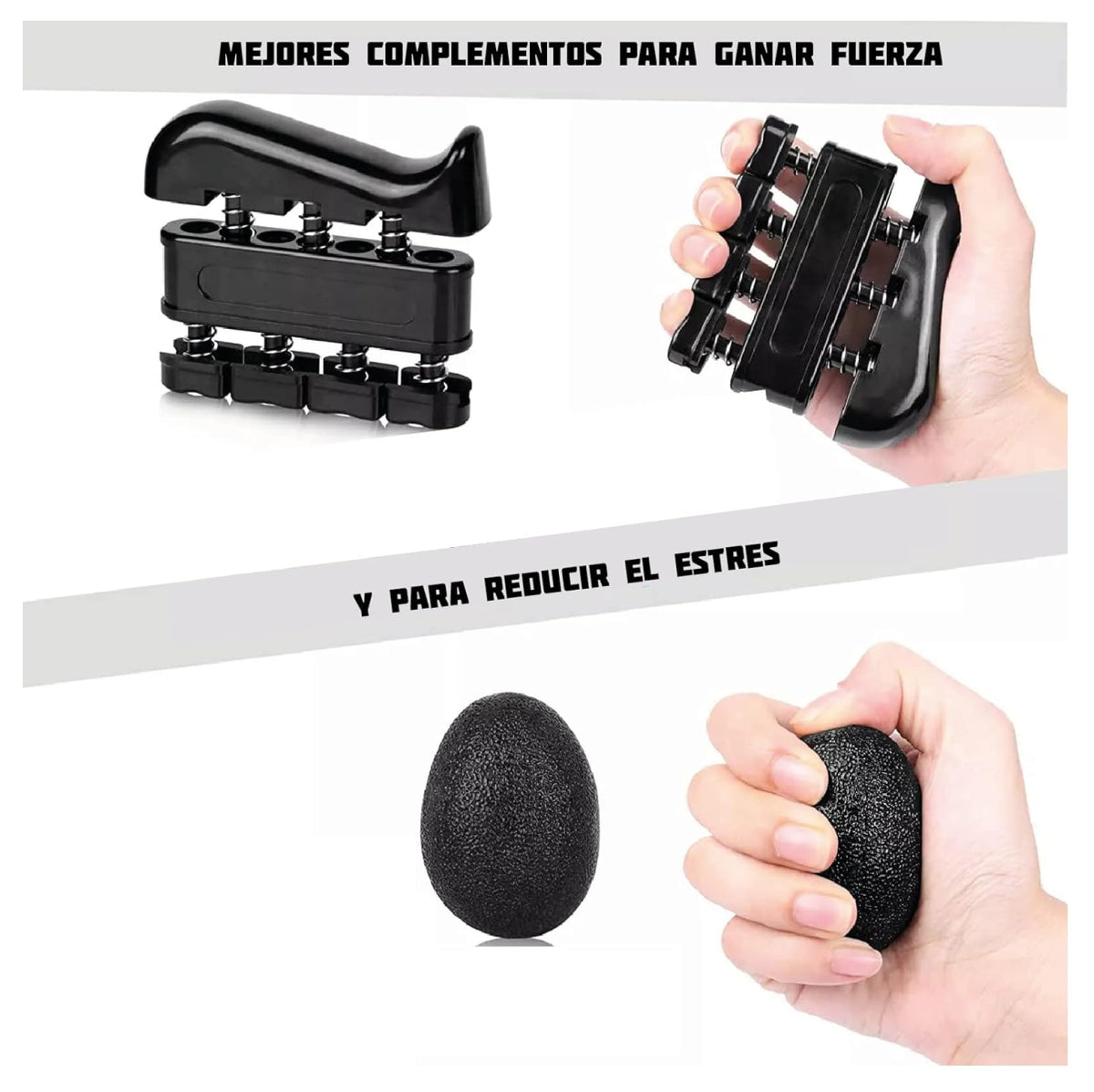 Kit Fortalecedor de Agarre 5 en 1 para Entrenamiento de Manos