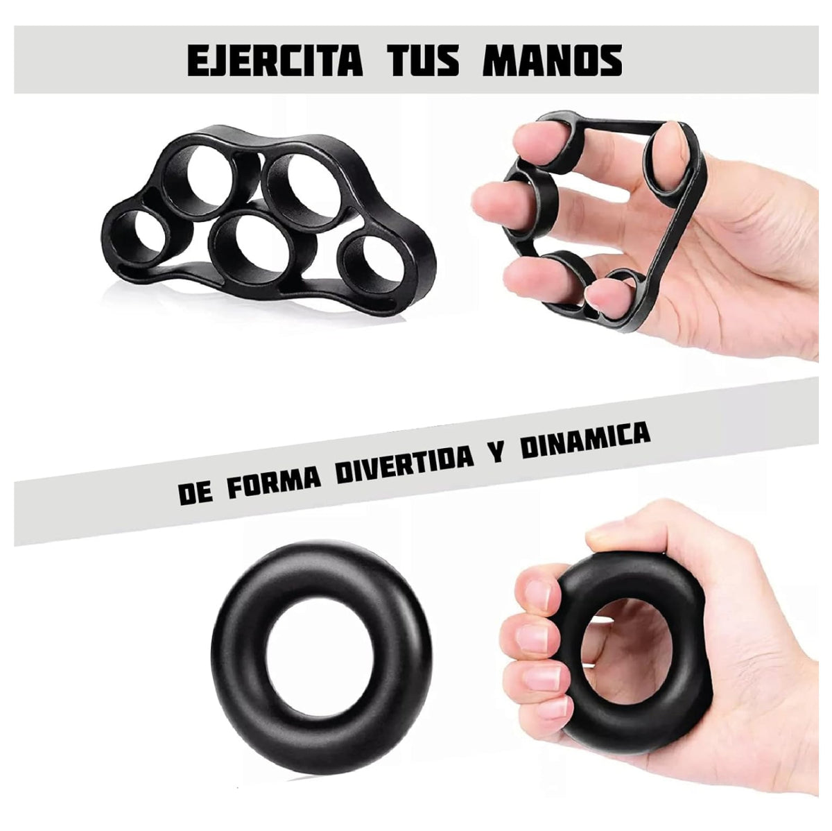 Kit Fortalecedor de Agarre 5 en 1 para Entrenamiento de Manos