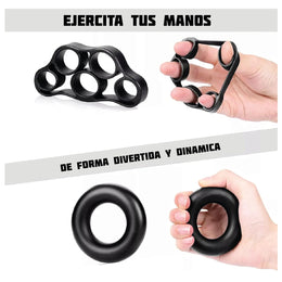 Kit Fortalecedor de Agarre 5 en 1 para Entrenamiento de Manos