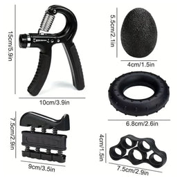Kit Fortalecedor de Agarre 5 en 1 para Entrenamiento de Manos