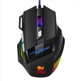 Mouse Gamer RGB X7 con Cable y 7 Niveles de DPI