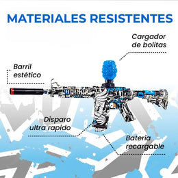 Rifle Hidrogel Recargable Automático 300 Bolas por Minuto