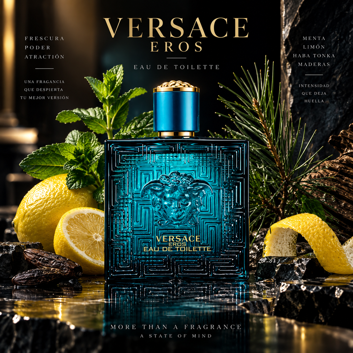 Versace Eros Eau de Toilette 100ml – Perfume Masculino Original