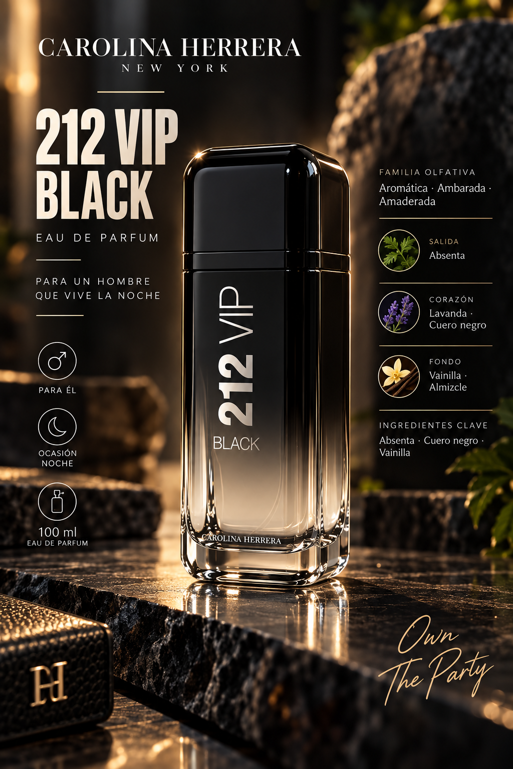 Carolina Herrera 212 VIP Black EDT 100ml