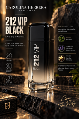 Carolina Herrera 212 VIP Black EDT 100ml