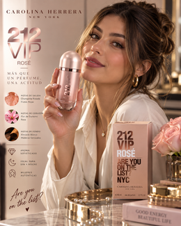 Set Trío Perfumes Femeninos: 212 VIP Rosé & Yara Lattafa & Coco Mademoiselle 100ml c/u